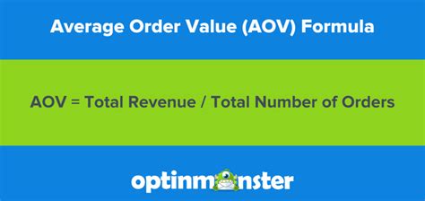 aov formula|average order value aov.